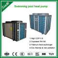 Titanium heat exchanger for swimming pool water heater